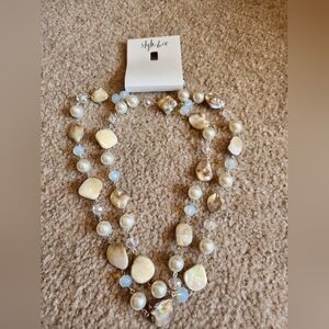 Style And Co Statement Necklace Stones And Beads NWT